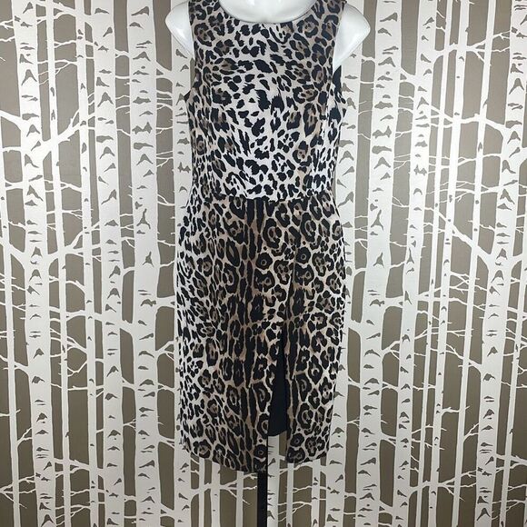 Cato Leopard Print Sheath Dress NEW 6 - Picture 1 of 9